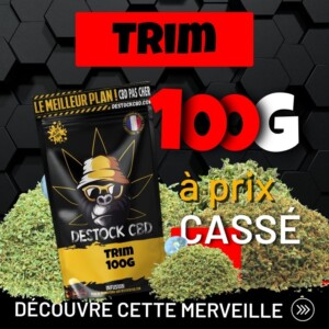Trim 100G à prix cassé chez Destock CBD